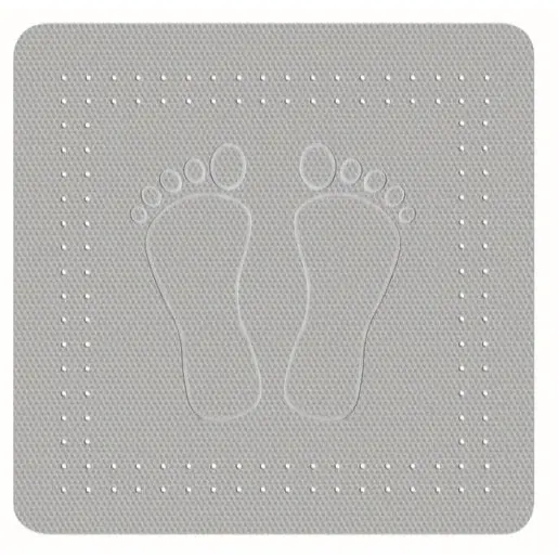 Kleine Wolke Foot protiskluzová podložka do vany šedá 55x55 cm 4388189002