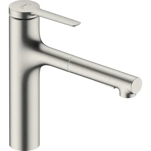 Hansgrohe Zesis M33 drezová batéria s vyťahovacou spŕškou, 2 prúdy nerez 74822800