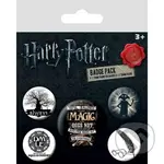 Sada placek Harry Potter - Symbols, 5 ks