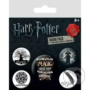 Sada placek Harry Potter - Symbols, 5 ks
