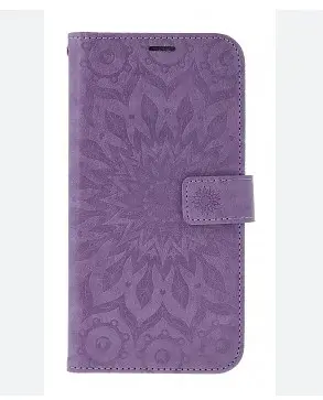 Flipové pouzdro MEZZO Book case pro Samsung Galaxy A56 5G, mandala purple
