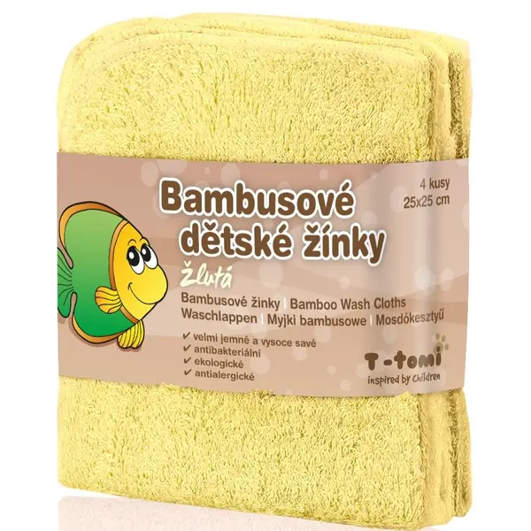 T-tomi Koupací žínky 3 ks žlutá + 1 ks bílá