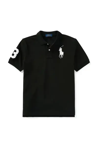 Detská bavlnená polokošeľa Polo Ralph Lauren