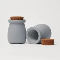 ODLITO Betonová dóza – Nefertiti – šedá – 8 cm – 10ks