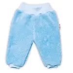 Baby Nellys Kojenecké chlupáčkové tepláčky Cute Bunny - modré, vel. 68 vel.  68