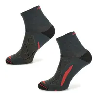 Trekingové Merino ponožky Comodo TREUL02 Black Red 39-42