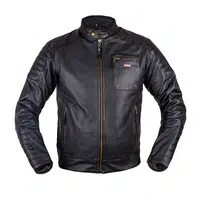 Letní kožená moto bunda W-TEC Gradac černá 4XL