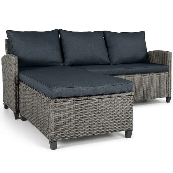 Zahradní rohová souprava Bartosz šedá