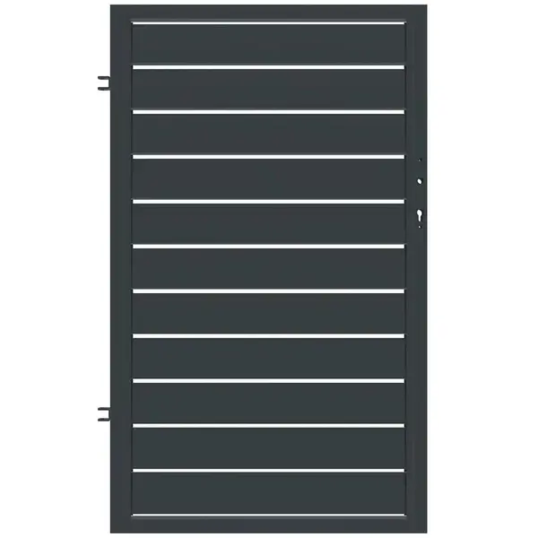 PLOTOVÁ BRANKA SALERNO LEVÁ 90x150 ZN RAL7024 MAT