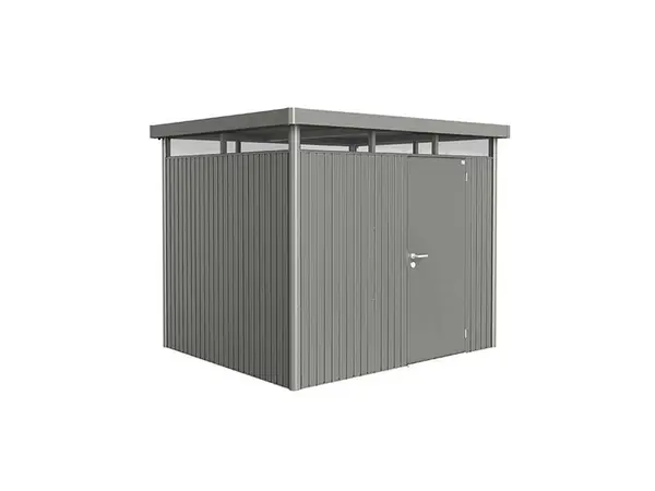 Domek na nářadí Biohort HIGHLINE H3, šedý křemen, jednokřídlé dveře BH88040