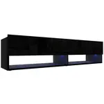 Tv stolek Izumi 175 BL černá mat/lesk