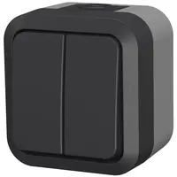 Sériový vypínač na omítku Aqua Pro IP55 vodotěsný šedý