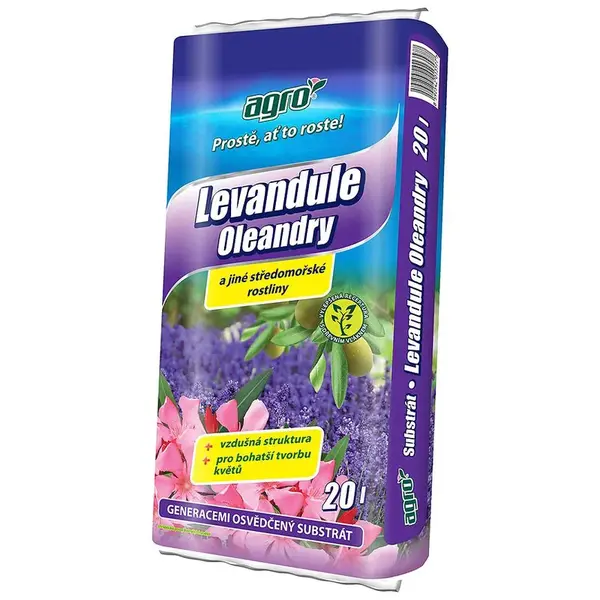 Agro substrát levandule a středomořské rostliny 20 l