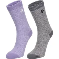 Columbia 2PP SUPER SOFT MICRO POLY MARL RIB CREW Dámske ponožky, fialová, veľkosť