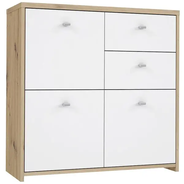 Komoda BEST CHEST dub artisan/bílá 3D2S SQNK223-C804