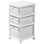 Regál Seoul se 3 koši 6027 36,2X31,6X66,3 cm