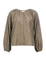 OBJECT Blúzka 'OBJTrue'  hnedá / mokka