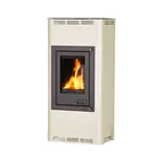 Kachle s výmenníkom AQUAFLAM 12, krémová, základná regulácia FLHSF29-027