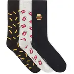 CELIO XMISOHAPPY Pánske ponožky v darčekovom balení, čierna, veľkosť