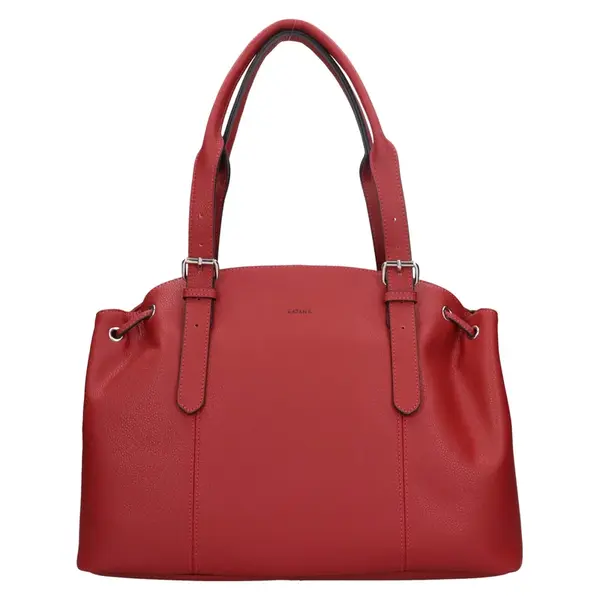Elegantní dámská kožená kabelka Katana Karens - červená