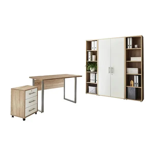 MID.YOU KANCELÁŘ, bílá, Sonoma dub