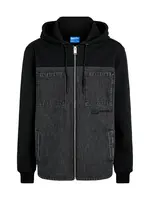 KARL LAGERFELD JEANS Prechodná bunda  čierna / čierny denim