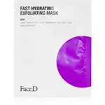 Face D Fast Hydrating exfoliačná plátienková maska 17 ml