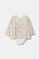 Kojenecké velurové šaty United Colors of Benetton béžová barva, mini, 3EOAAV00N