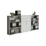 MID.YOU SKŘÍŇ NA ŠANONY, šedá, bílá, 253,2/113,6/33 cm