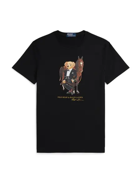 Polo Ralph Lauren Tričko  kapučíno / tmavohnedá / čierna / biela