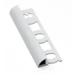 Lišta ukončovací "oblá" Profil-EU svetlo sivá, PVC, dĺžka 250 cm, výška hrany 12 mm, L122503