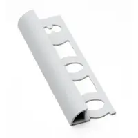 Lišta ukončovací "oblá" Profil-EU svetlo sivá, PVC, dĺžka 250 cm, výška hrany 12 mm, L122503