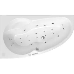 Masážna vaňa SIKO Luiza 150x95 cm LUXUS akrylát ľavá SIKOHMLLU150L