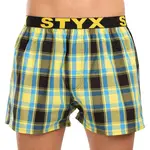 Styx Pánské trenky sportovní guma vícebarevné (B1033) XL