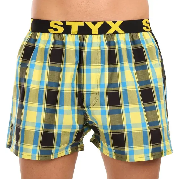 Styx Pánské trenky sportovní guma vícebarevné (B1033) XL