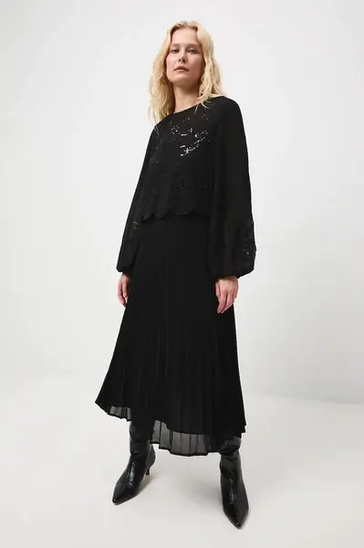 Dvoudílné šaty Medicine černá barva