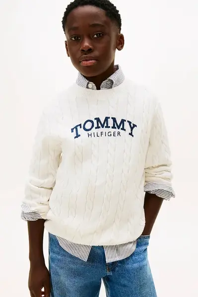 Dětský bavlněný svetr Tommy Hilfiger