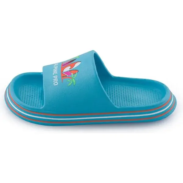 ALPINE PRO LARINO Dětské pantofle, světle modrá, velikost