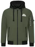 LONSDALE Prechodná bunda  olivová / čierna / biela