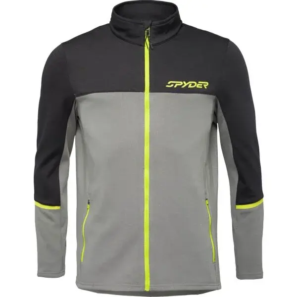 Spyder SPEED FLEECE JACKET Pánská bunda, tmavě šedá, velikost