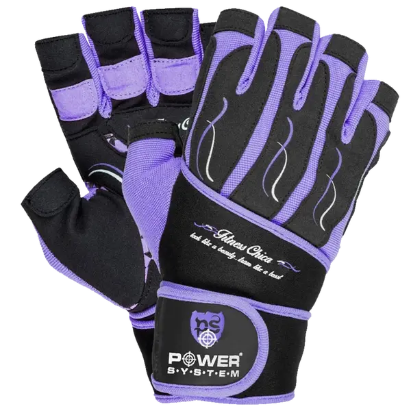 Power System Rukavice Fitness Chica fialové - XS