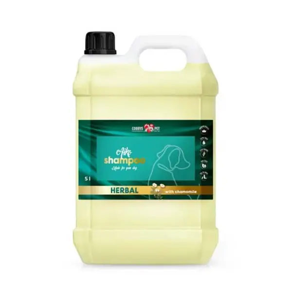 Cobbyspet AIKO HERBAL SHAMPOO WITH CHAMOMILE 5L šampon pro psy s heřmánkem