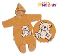 Baby Nellys Kombinézka/overálek Teddy Bear, velikost: 74 - hnědá