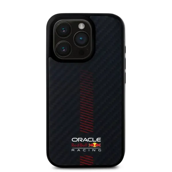 Zadní kryt Red Bull Carbon Powerbar MagSafe pro Apple iPhone 15 Pro, black