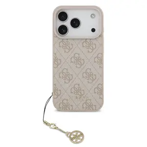 Zadní kryt Guess 4G Charm pro Apple iPhone 17 Pro, tone on tone pink