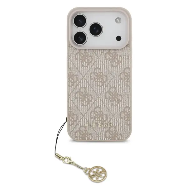 Zadní kryt Guess 4G Charm pro Apple iPhone 17 Pro, tone on tone pink