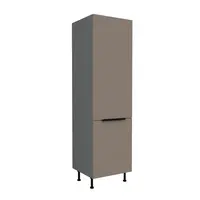 Vysoká potravinová skříňka Aria ANT 60 DK-210 2F Barva korpusu: Antracit, Barva dvířek: TA - Sandgrau AFM