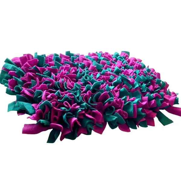 Čmuchacíkoberečky.cz® Čmuchací kobereček extra hustý FIALOVO-TYRKYSOVÝ 419/45X2