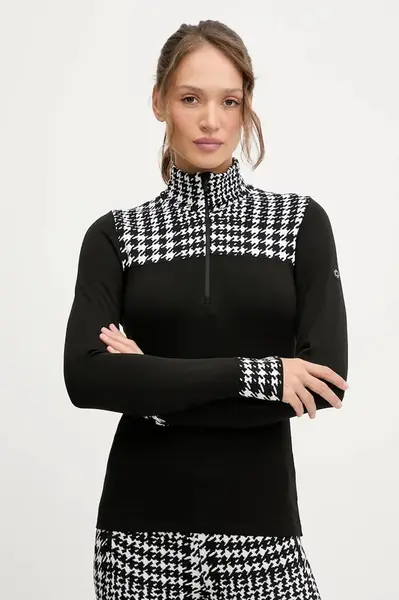 Funkční triko s dlouhým rukávem Newland LADY T-NECK černá barva, N46775.108