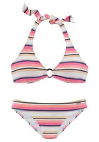 VENICE BEACH Bikiny  modrá / svetloružová / čierna / biela